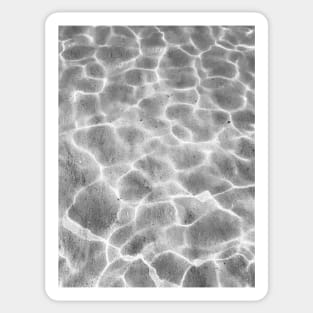 Crystal clear water, ocean bottom photography Sticker